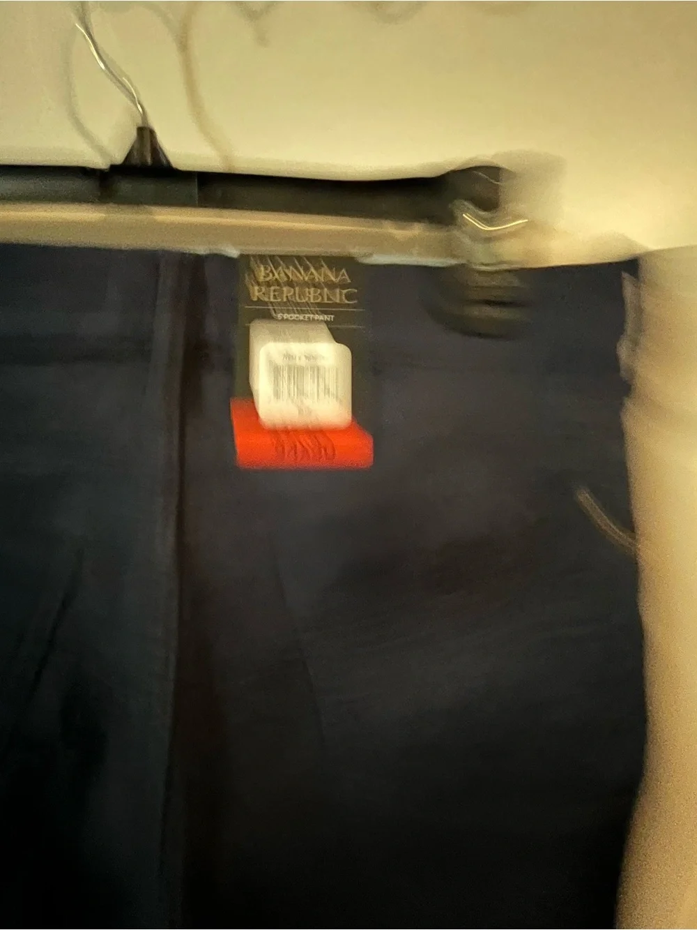 Banana Republic Dark Navy Straight-Leg Pants 34X30